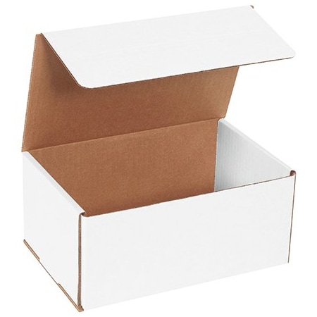 Bsc Preferred 9 x 6 x 4'' White Corrugated Mailers, 50PK BUY00029206